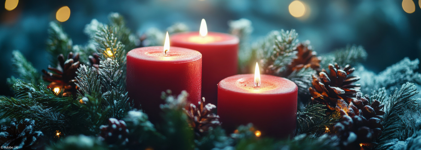 Drei Kerzen zum 3. Advent
