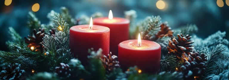 Drei Kerzen zum 3. Advent