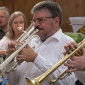 ... begleitete die Gemeinde beim Singen. | Foto: I. Hoffmann  