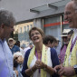 v.li. Richard Fank (Kreissparkasse Augsburg), Stadtdekanin Susanne Kasch, Oberbürgermeister Kurt Gribl | Foto: I. Hoffmann