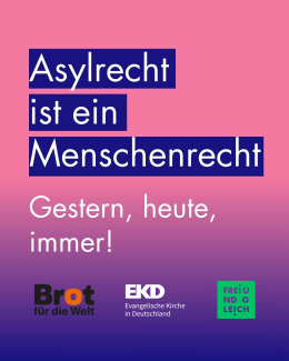 Asylrecht ist ein Menscherecht