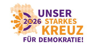 Logo: Unser starks Kreuz für Demokratie
