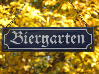 Biergartenschild
