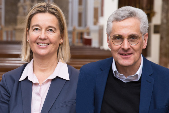 Das Augsburger Dekanekollegium: Dr. Doris Sperber-Hartmann und Frank Kreiselmeier