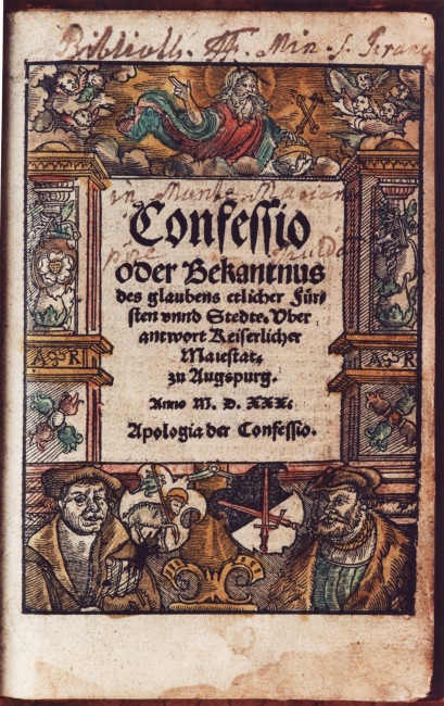 Confessio Augustana, Titelblatt