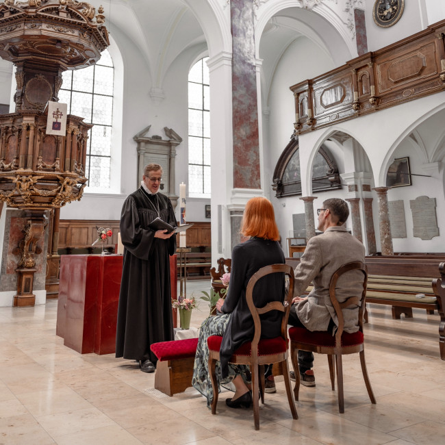 Eine Trauung in der Kirche St. Anna
